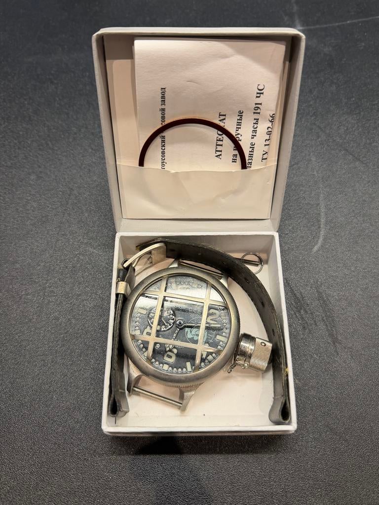 Vintage Zlatoust (Agat) 191-ChS Sovjet duikhorloge, Overige merken, Staal, Polshorloge, Zlatoust