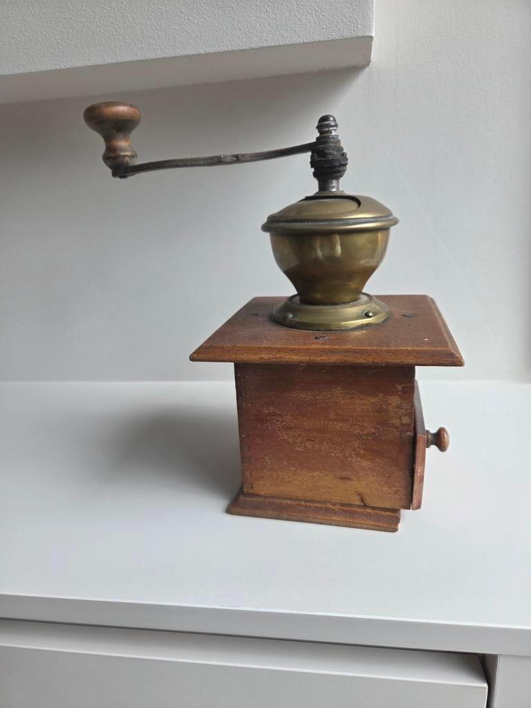 Antieke Zassenhaus Koffiemolen - Hout & Messing, Ophalen of Verzenden