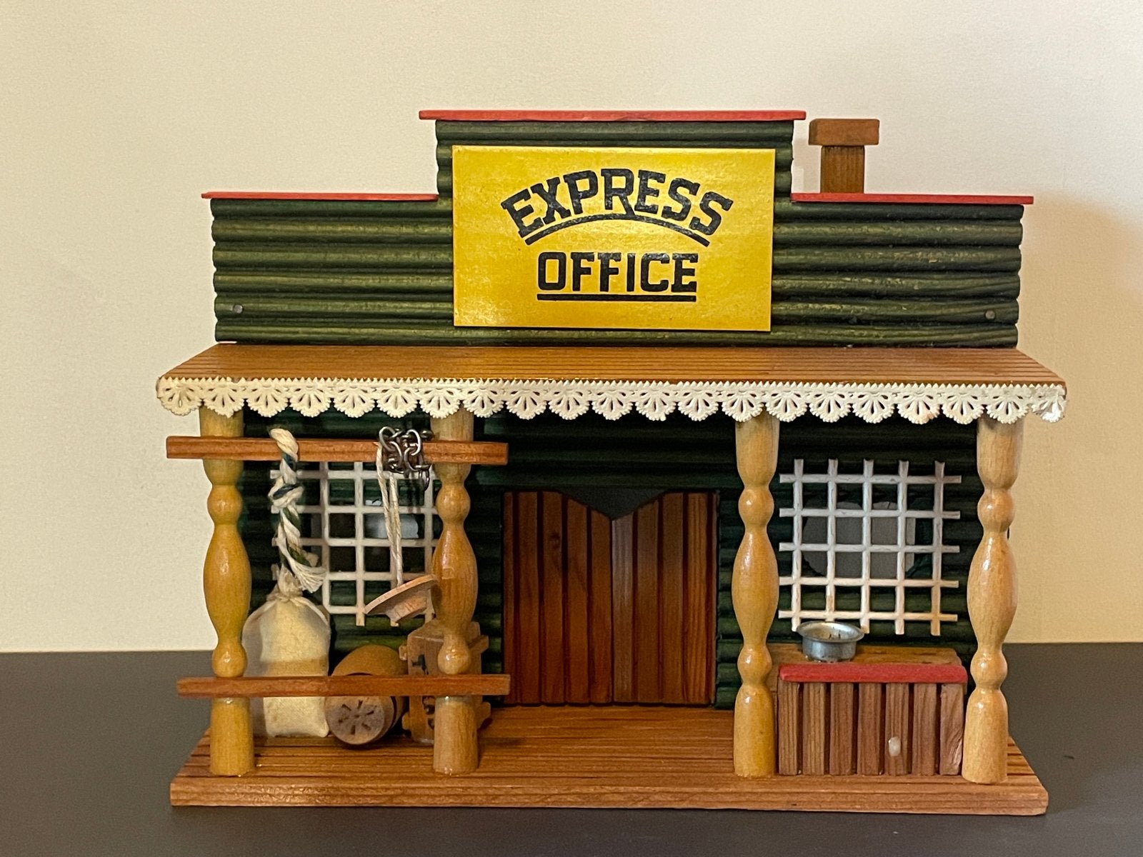 Vintage Houten Western Speelgoedhuisjes, Ophalen of Verzenden, Gebruikt
