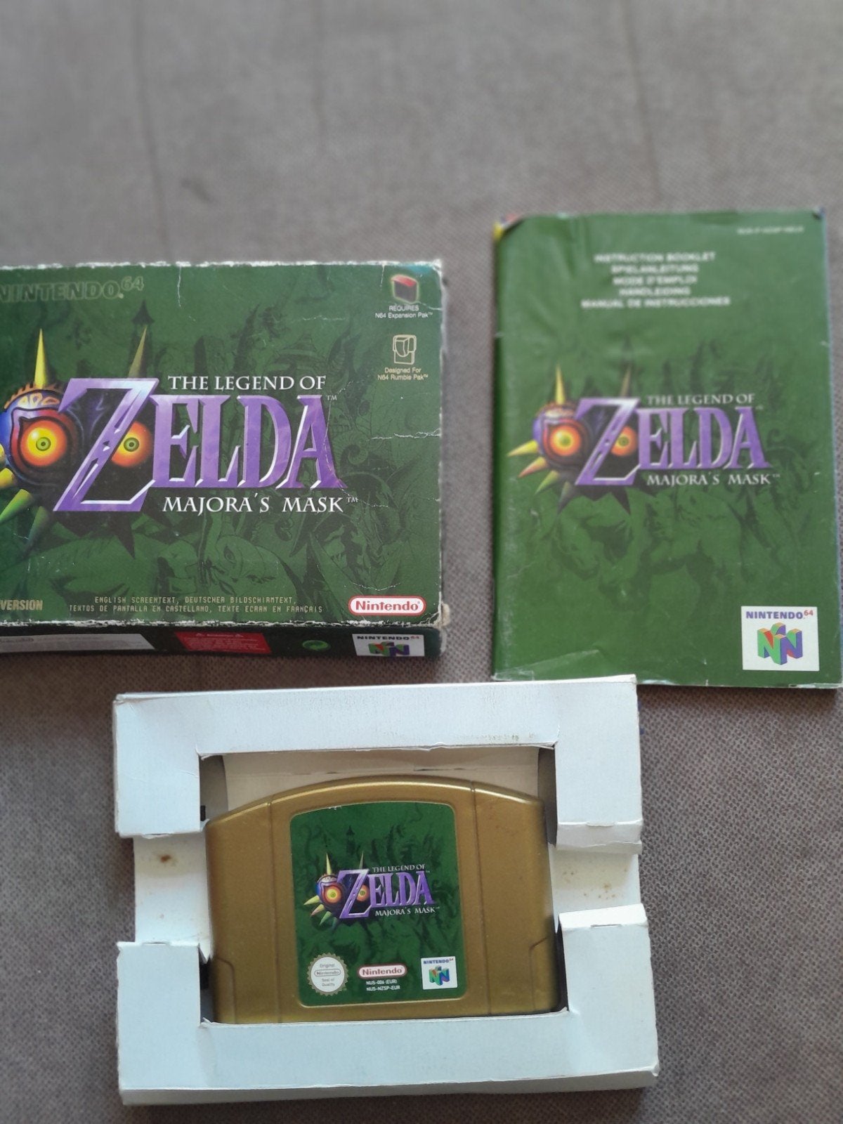 zelda majoras mask 64, Avontuur en Actie, 1 speler, Ophalen of Verzenden, Zo goed als nieuw