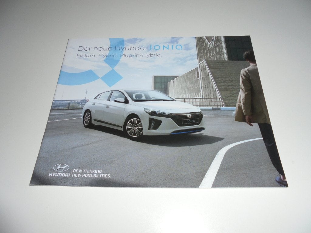 brochure Hyundai Ioniq  2017, Ophalen of Verzenden, Nieuw, Overige merken