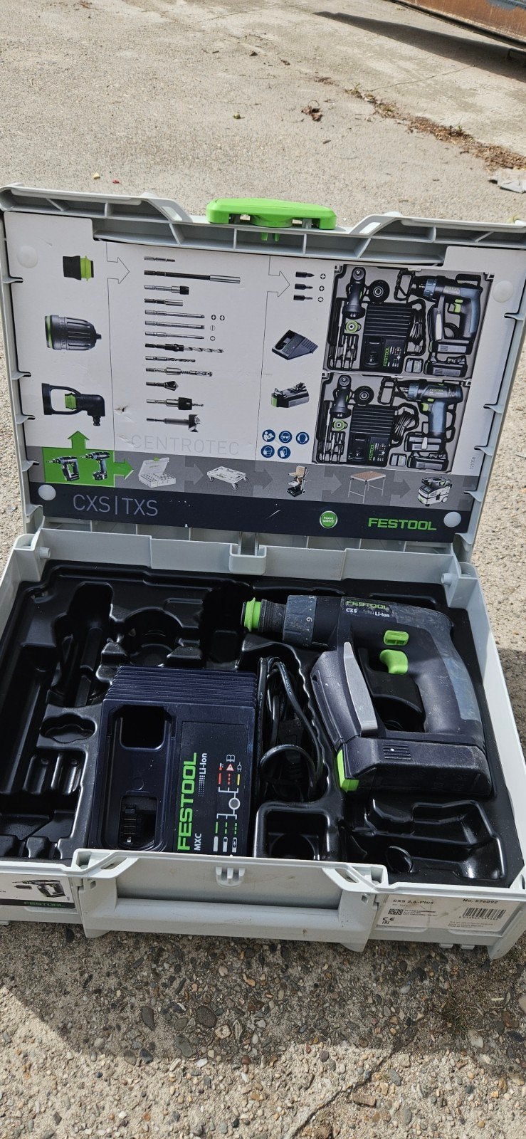 Festool CXS 2,6-Plus Boormachine met Accu en Lader, Ophalen of Verzenden, Gebruikt, Minder dan 400 watt, Boormachine