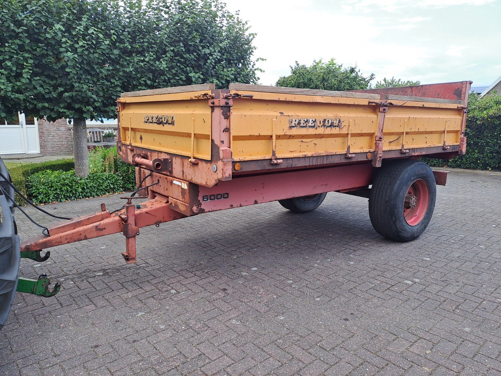 kipper, Peecon, dumper, kieper, transportwagen, Ophalen, Glastuinbouw, Grondbewerking