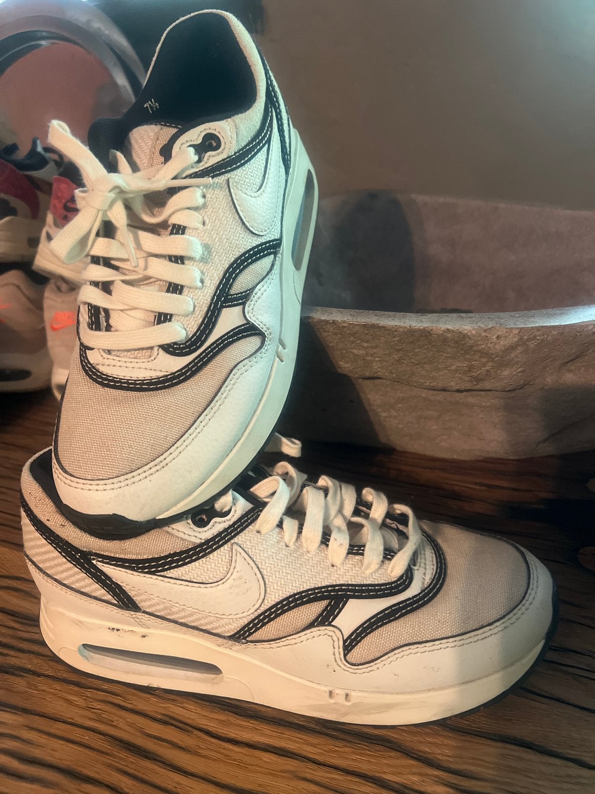 Nike Air Max 1 '86 OG Golf 'Big Bubble' maat 40,5, Ophalen of Verzenden, Zo goed als nieuw, Beige, Sneakers of Gympen