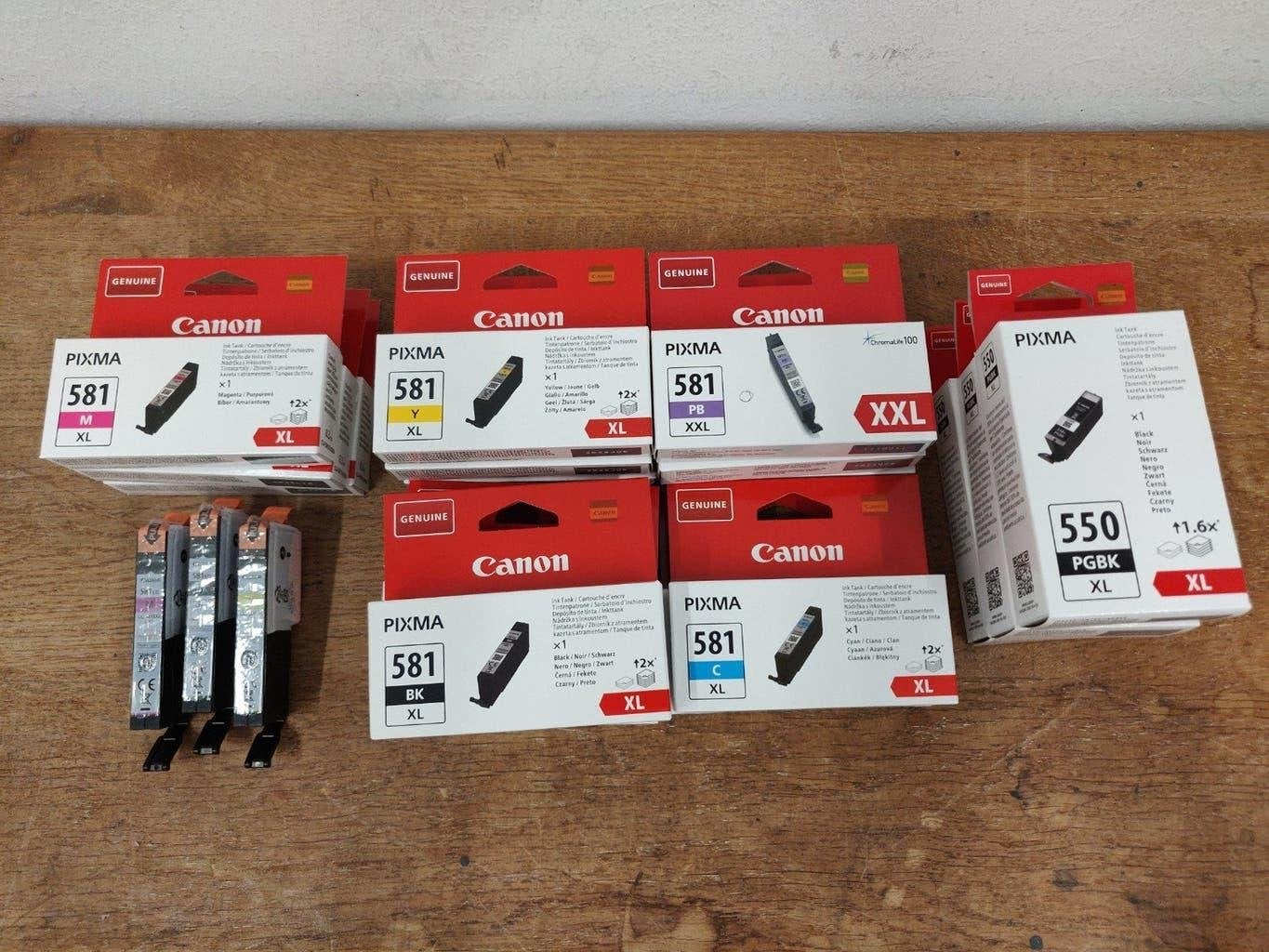 CANON Pixma 581 & 550 Cartridges, Ophalen of Verzenden, Nieuw, Cartridge, Canon origineel