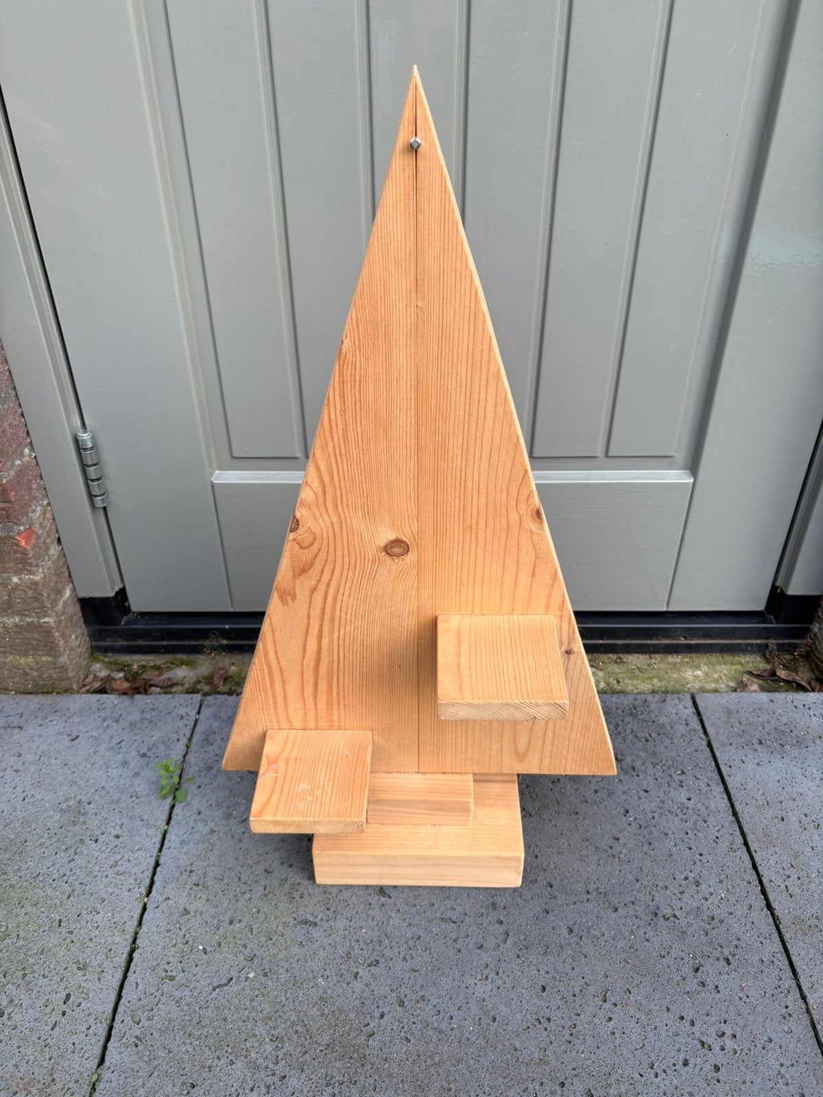 Leuke houten kerstboom 69,5 cm hoog, Diversen, Ophalen of Verzenden, Zo goed als nieuw
