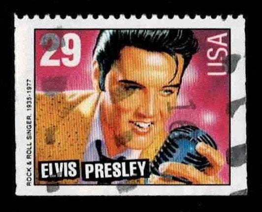 postzegel 2161 USA Elvis Presley, Ophalen of Verzenden, Gestempeld, Noord-Amerika