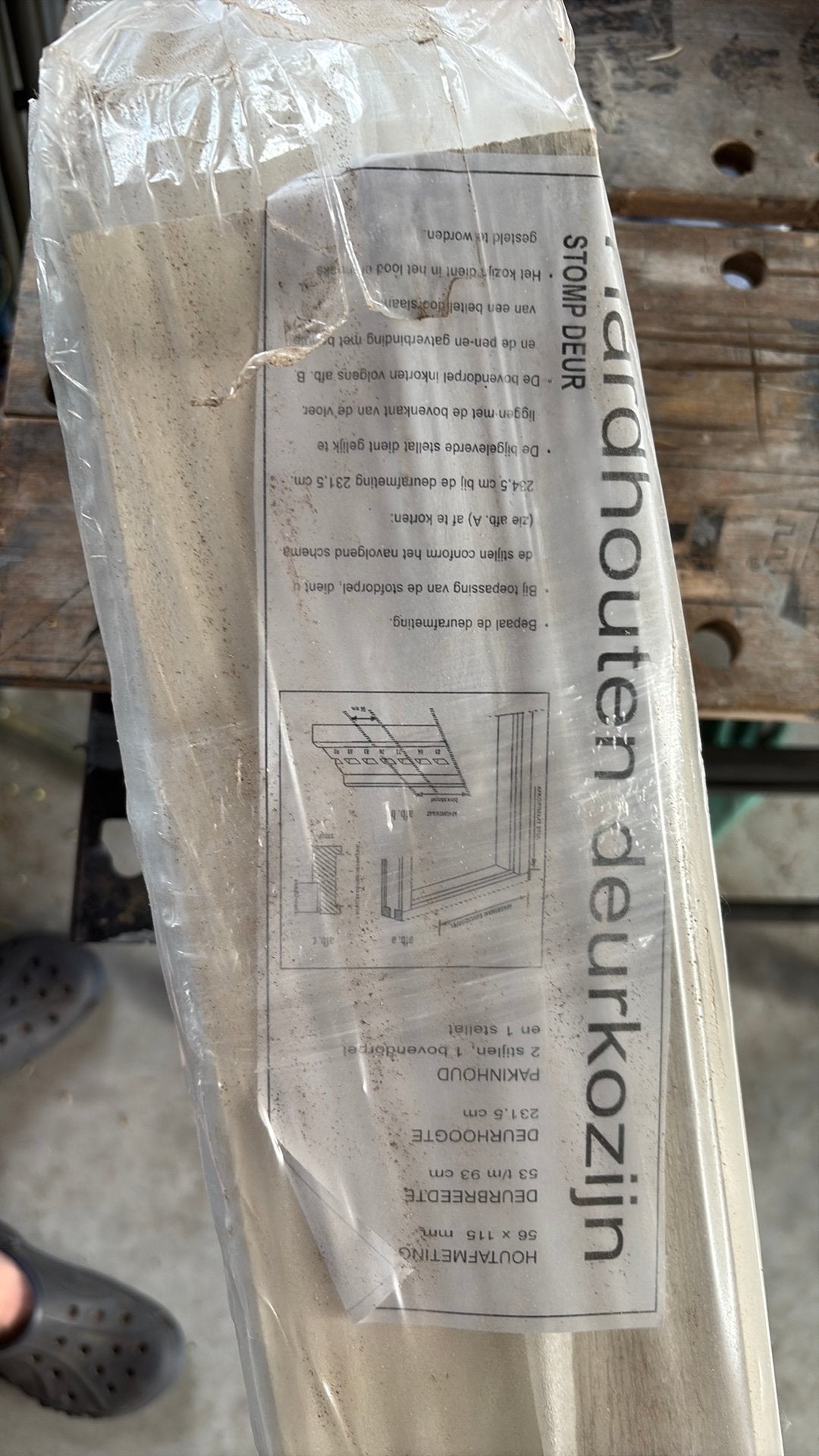 Deurkozijn, Doe-het-zelf en Verbouw, Kozijnen en Schuifpuien, 75 tot 150 cm, Deurkozijn, Nieuw, Ophalen of Verzenden