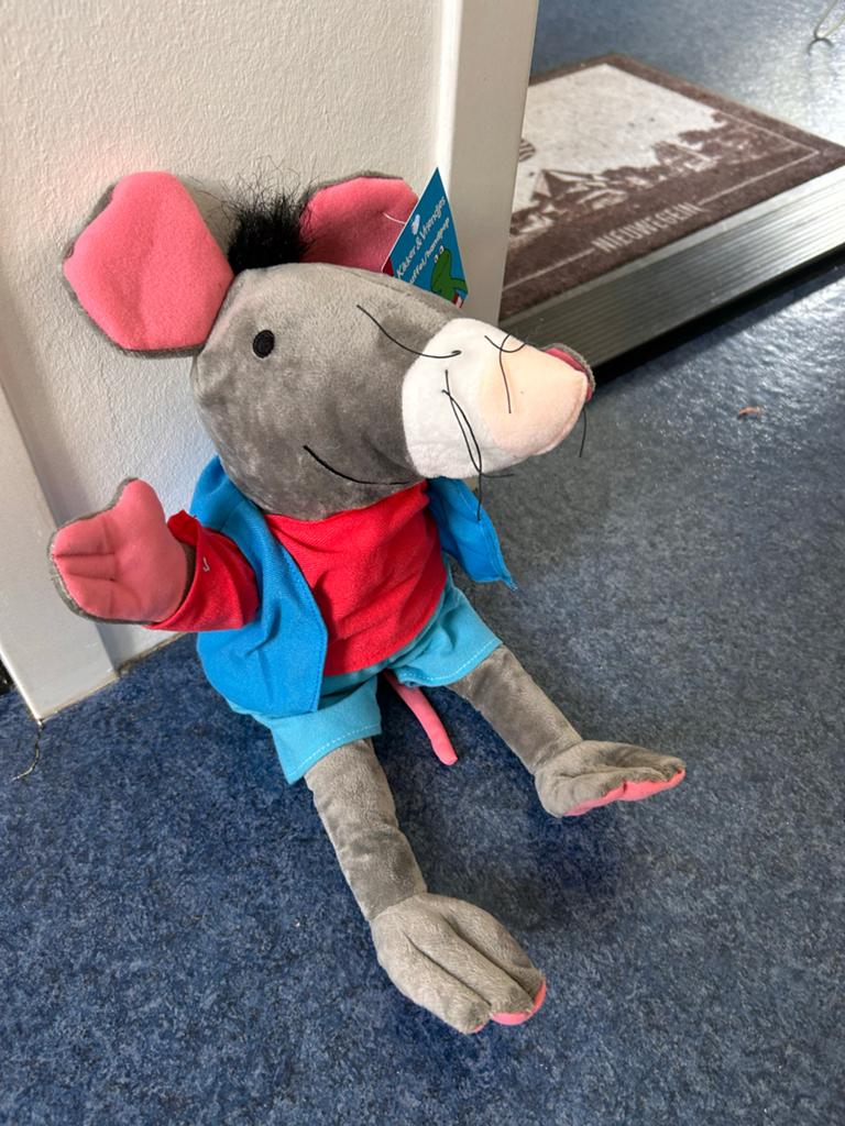 Max Velthuijs Kikker & Vriendjes Muis knuffel/handpop, Kinderen en Baby's, Speelgoed | Knuffels en Pluche, Muis, Overige merken