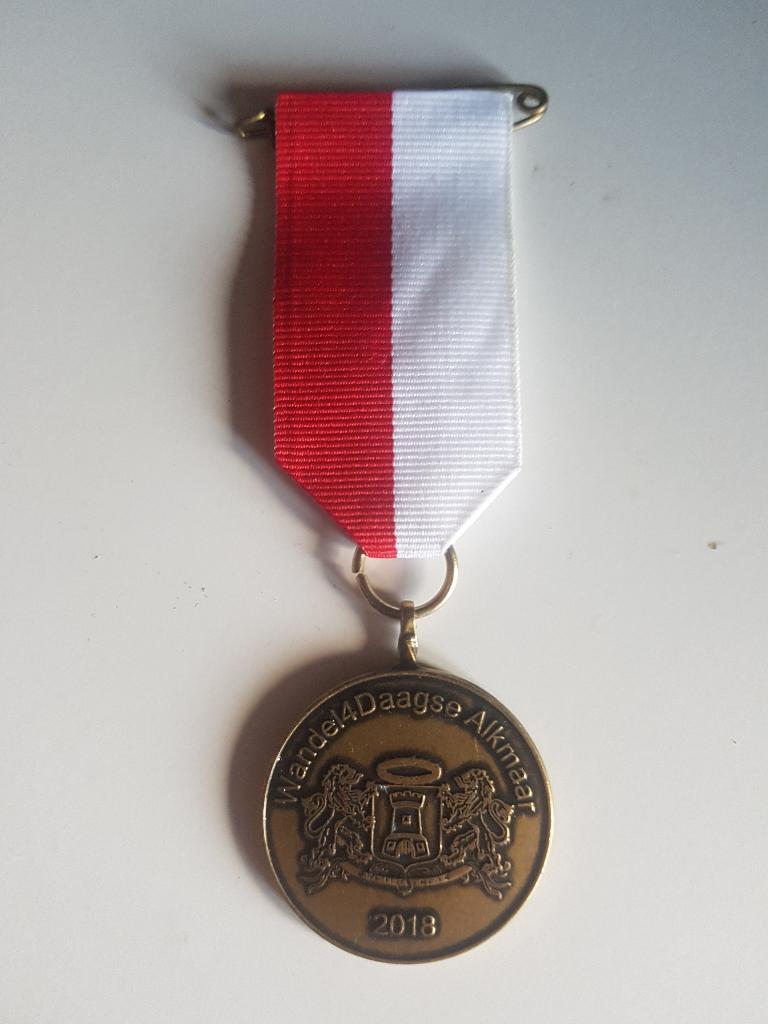 Halve vierdaagse van Alkmaar medaille, Postzegels en Munten, Ophalen of Verzenden, Overige materialen, Nederland