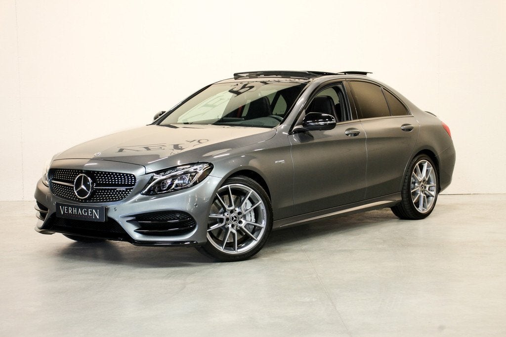 Mercedes-Benz C-Klasse AMG 43 4MATIC Kuipstoelen Burmester H, Auto's, Mercedes-Benz, Euro 6, 368 pk, Adaptive Cruise Control, 2996 cc