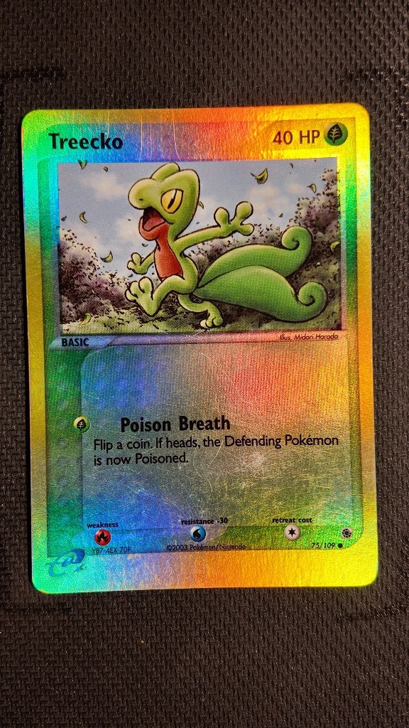 Treecko 75 Ruby & Sapphire | Pokemon kaart, Ophalen, Zo goed als nieuw, Losse kaart, Foil