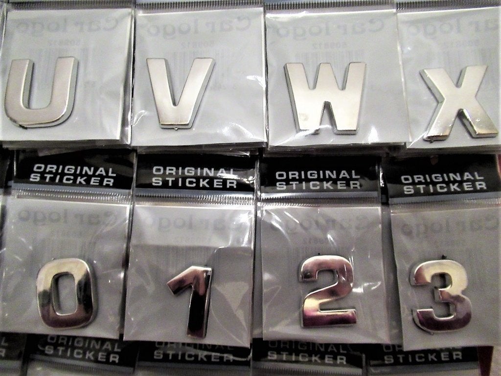 Letters en Cijfers 3-D Chrome voor alle doeleinden..Nieuw, Ophalen of Verzenden