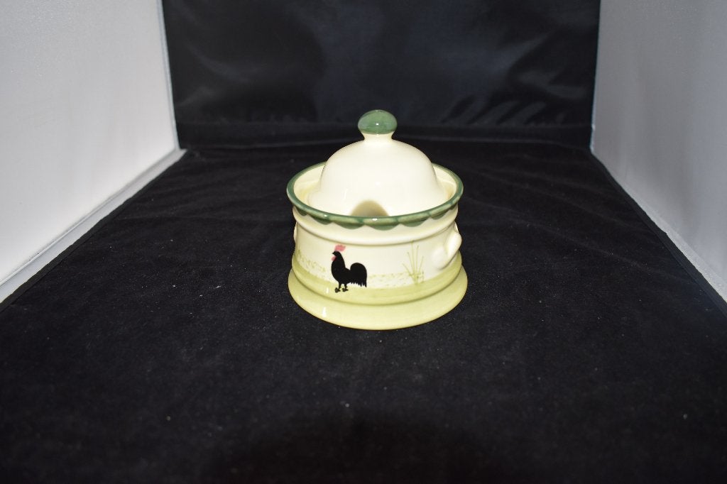Suikerpot Kip Haan servies, Huis en Inrichting, Info@detagrijn.com, Overige materialen, Overige merken, Overige typen