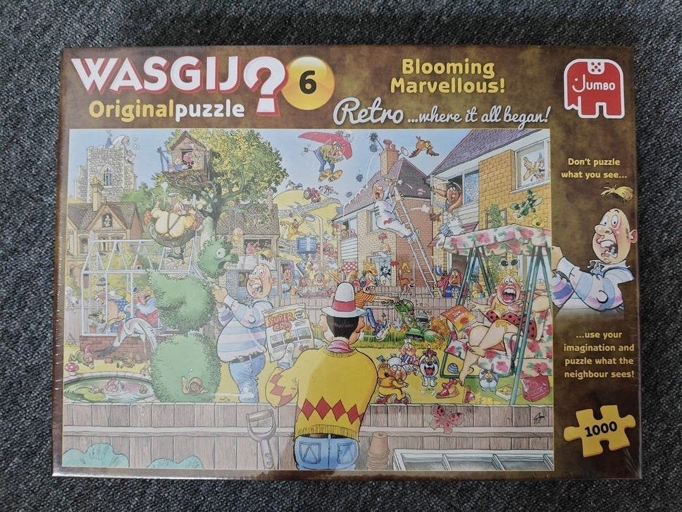 NIEUW Wasgij Retro 6: Blooming Marvellous! 1000 stukjes, Ophalen of Verzenden, 500 t/m 1500 stukjes, Nieuw, Legpuzzel