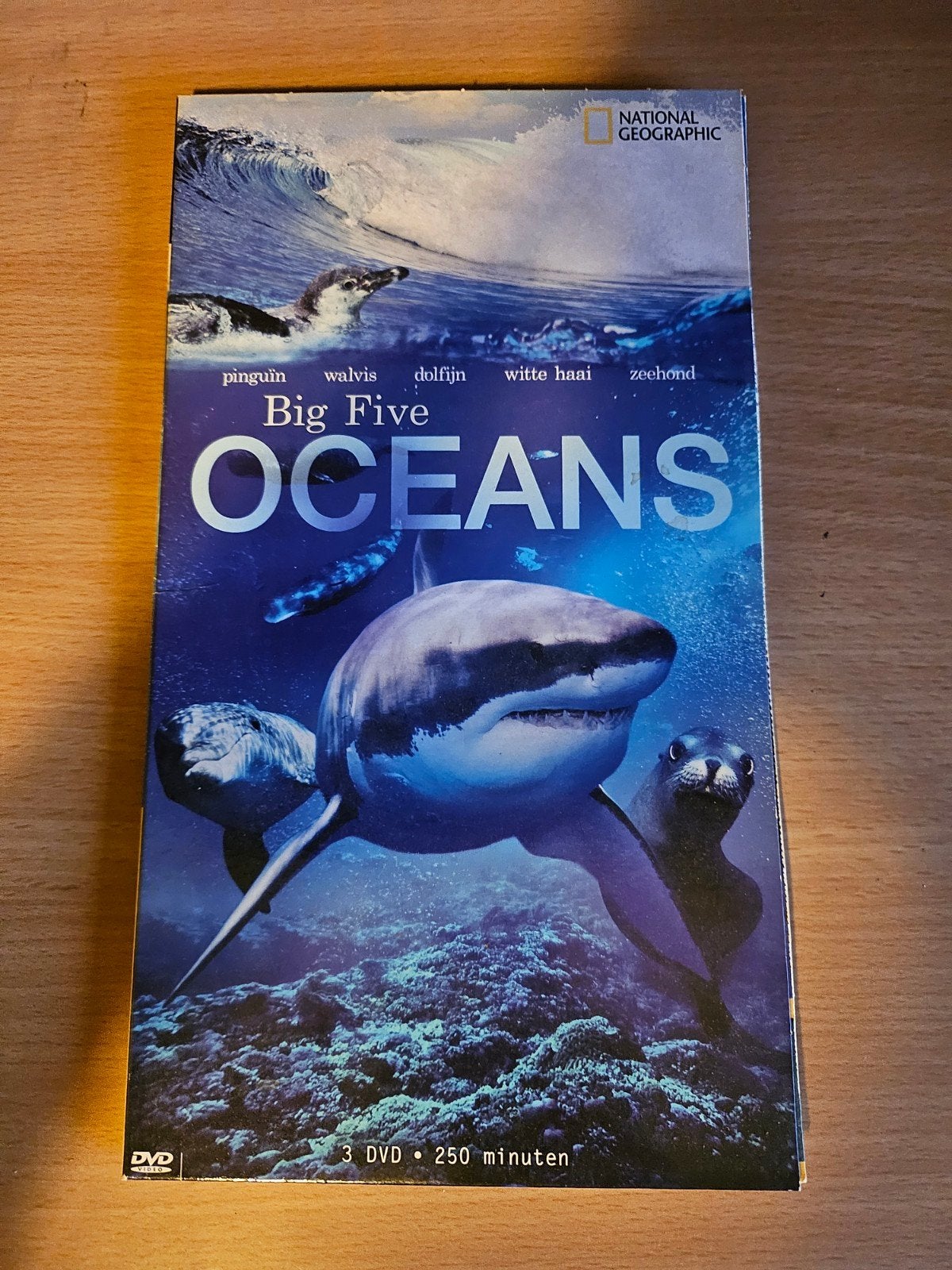National Geographic Big Five Oceans - 3 DVD Boxset, Cd's en Dvd's, Dvd's | Documentaire en Educatief, Gebruikt, Alle leeftijden