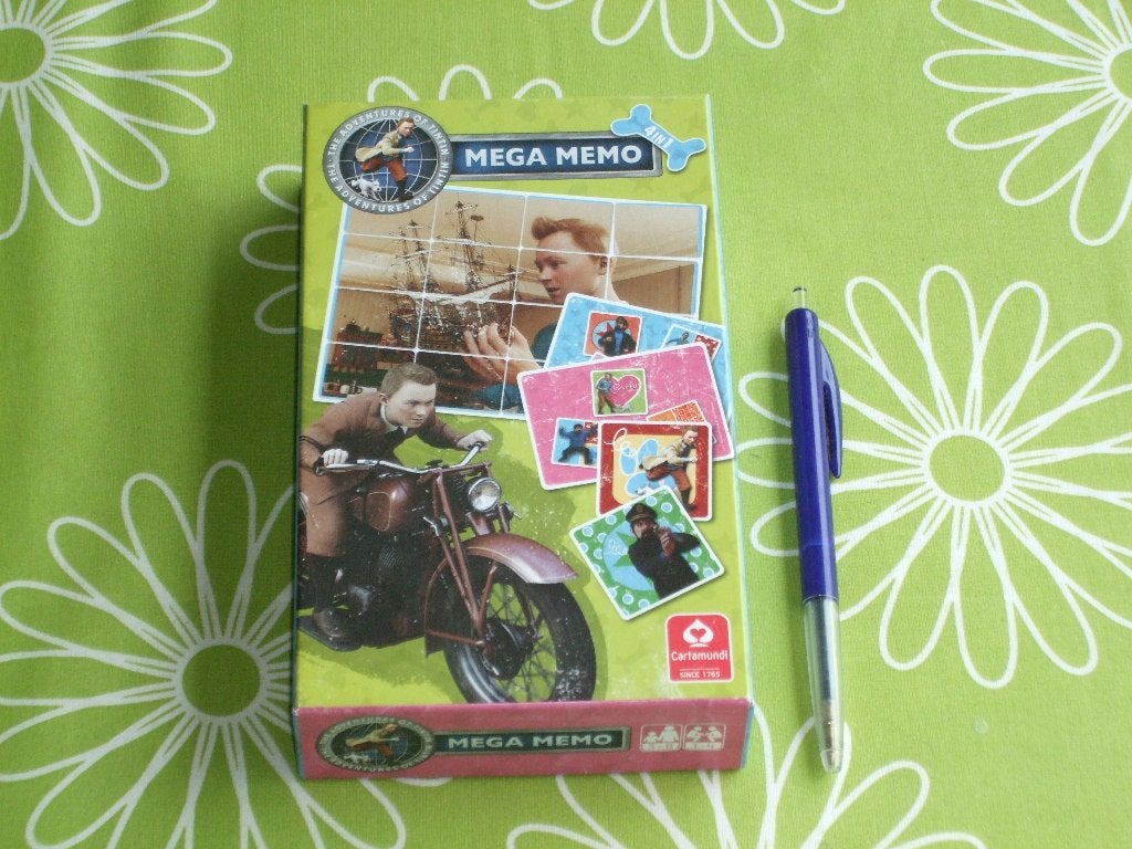 Kuifje Mega Memo- 4 in 1 spellendoos, Een of twee spelers, Ophalen of Verzenden, Zo goed als nieuw