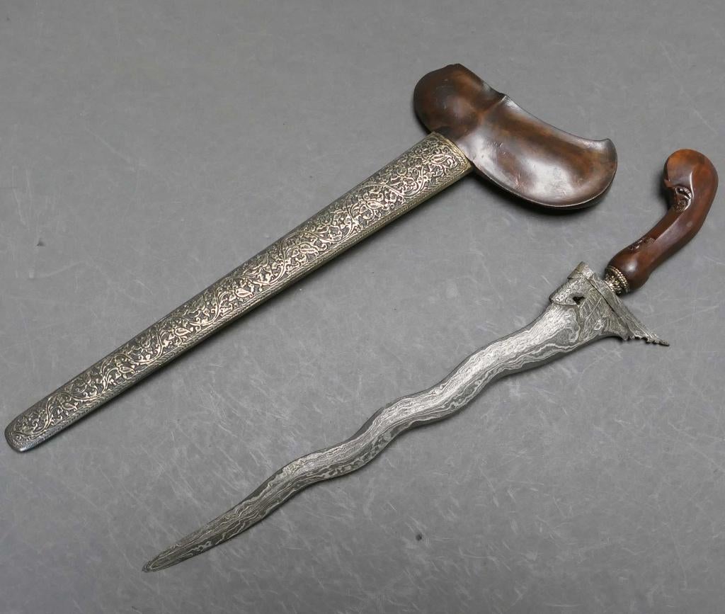 7 luks keris met zwaan & magische Rojogundolo Pamor afk Java, Verzenden