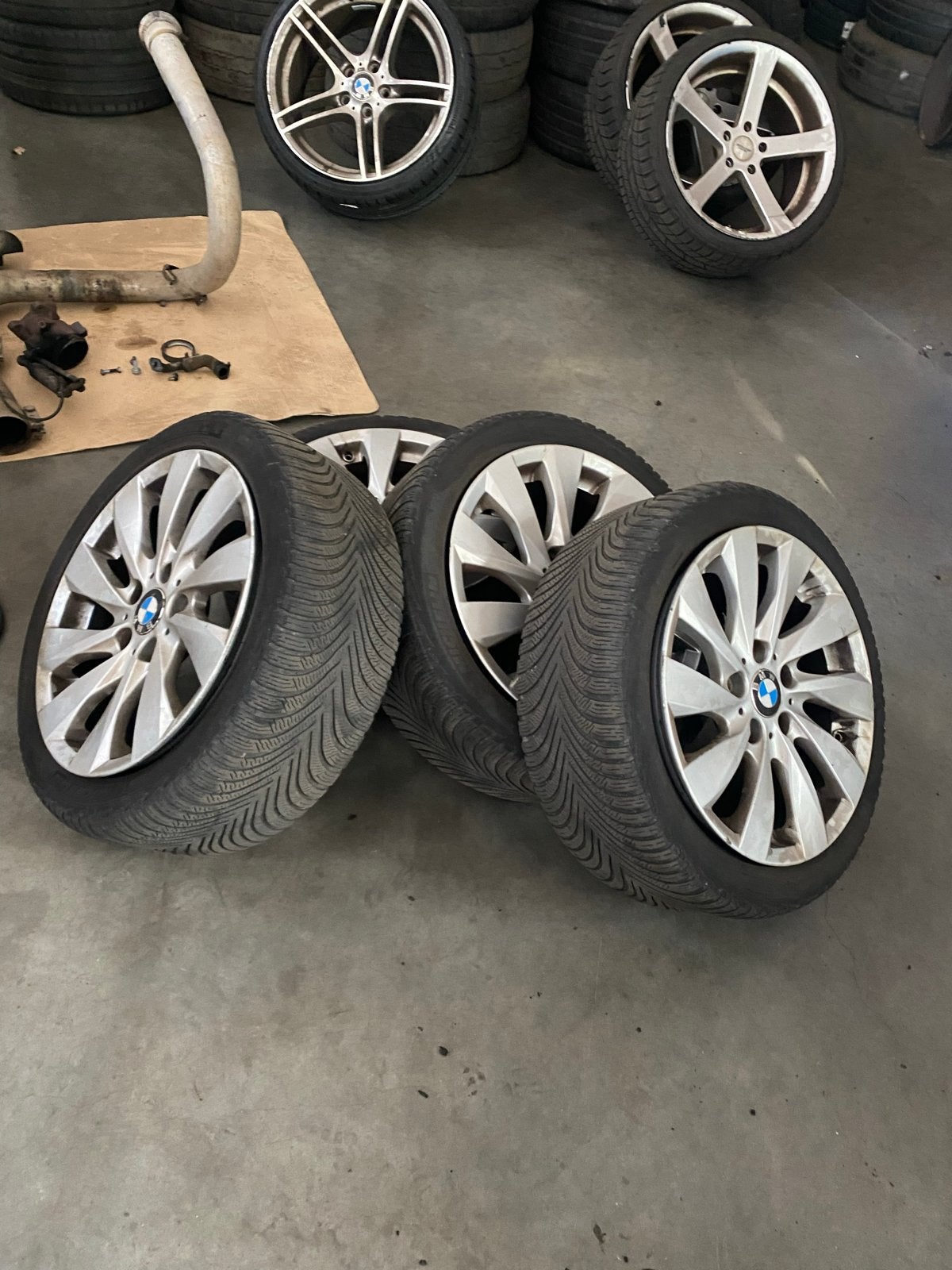 BMW 225/45 R17 7.5Jx17 Banden en Velgen, Ophalen, Gebruikt, Banden en Velgen, 17 inch