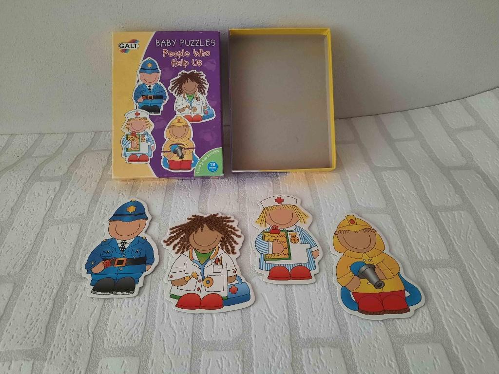 Baby puzzles beroepen people who help us van merk Galt do, Ophalen of Verzenden, Minder dan 10 stukjes, Gebruikt
