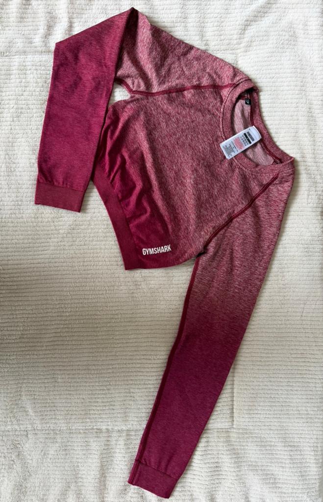 Gymshark Lange Mouwen Crop Top Maat S, Ophalen of Verzenden, Roze, Maat 36 (S), Fitness of Aerobics