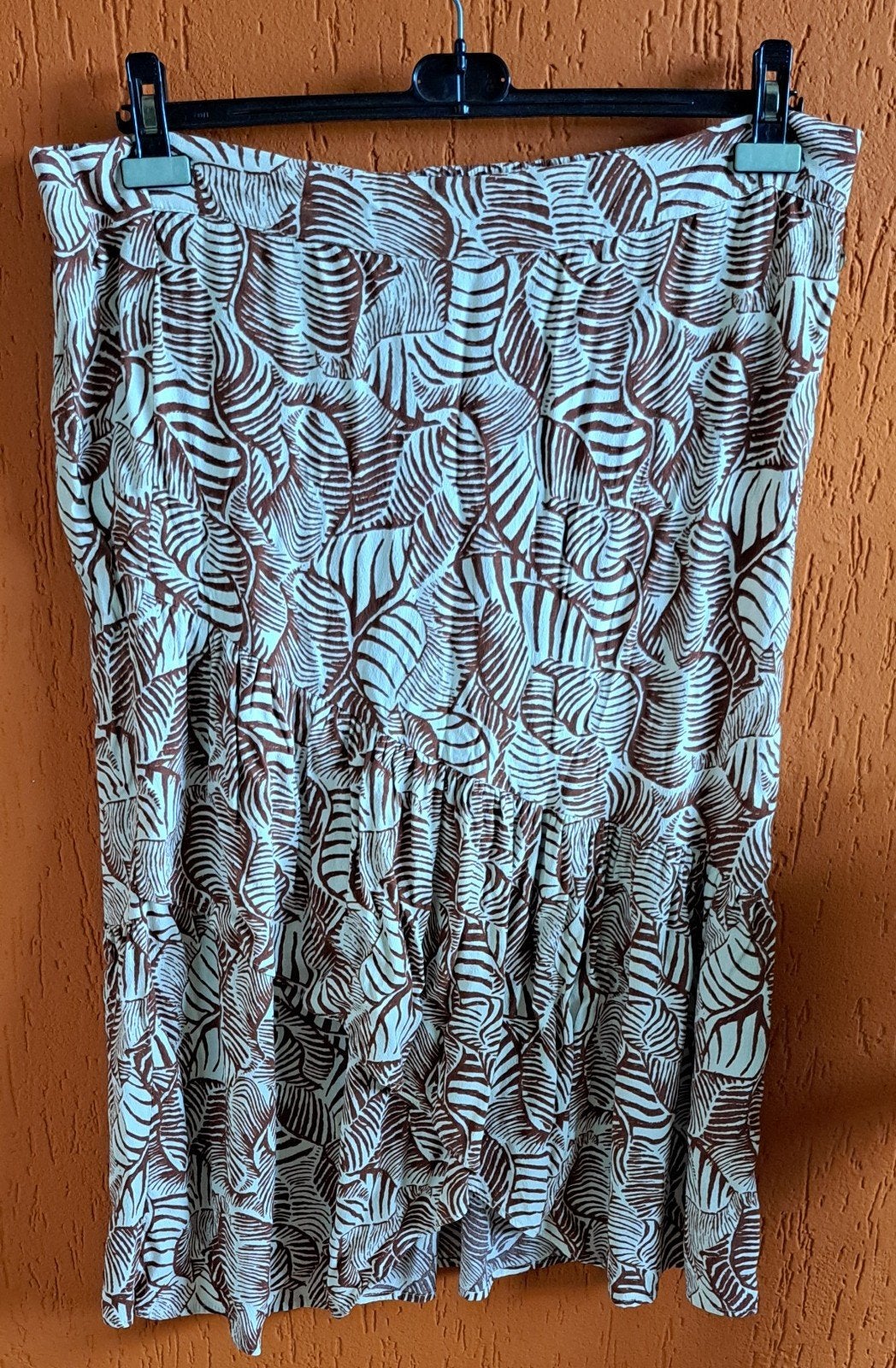 Cotton Club zwierige bruin-witte rok maat XXL, Kleding | Dames, Rokken, Bruin, Maat 46/48 (XL) of groter, Ophalen of Verzenden