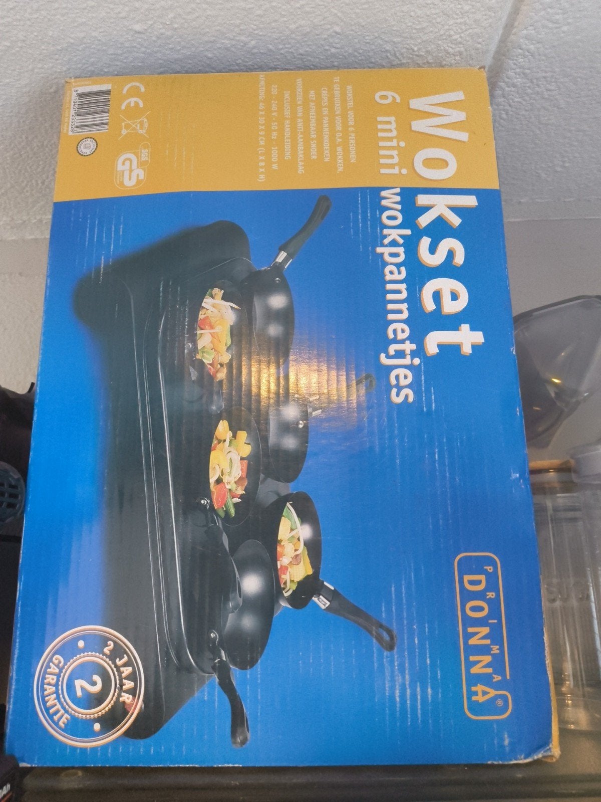 Nieuw Donna Wokset met 6 mini wokpannetjes, Overige typen, Nieuw, Ophalen of Verzenden, Zwart