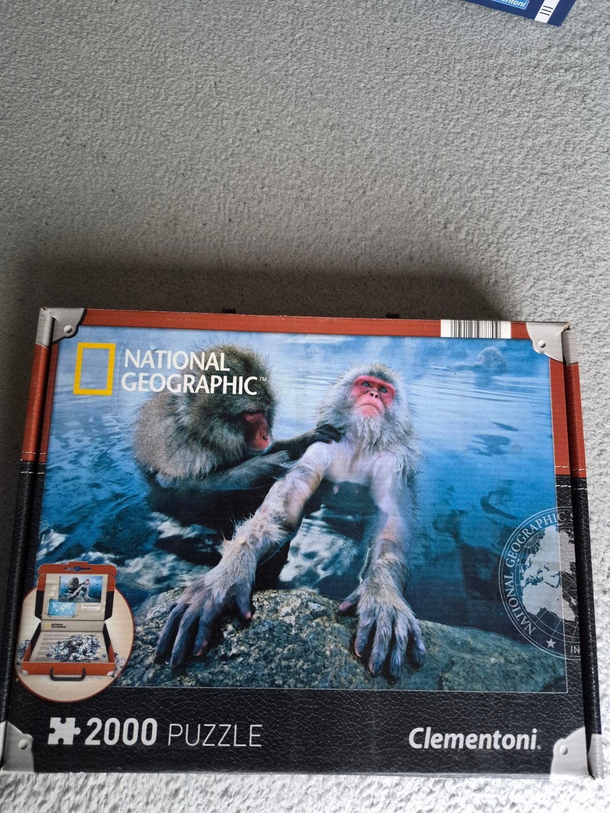 National Geographic Puzzel 2000 stukjes - Japanse Makaken, Ophalen of Verzenden, Meer dan 1500 stukjes, Gebruikt, Legpuzzel