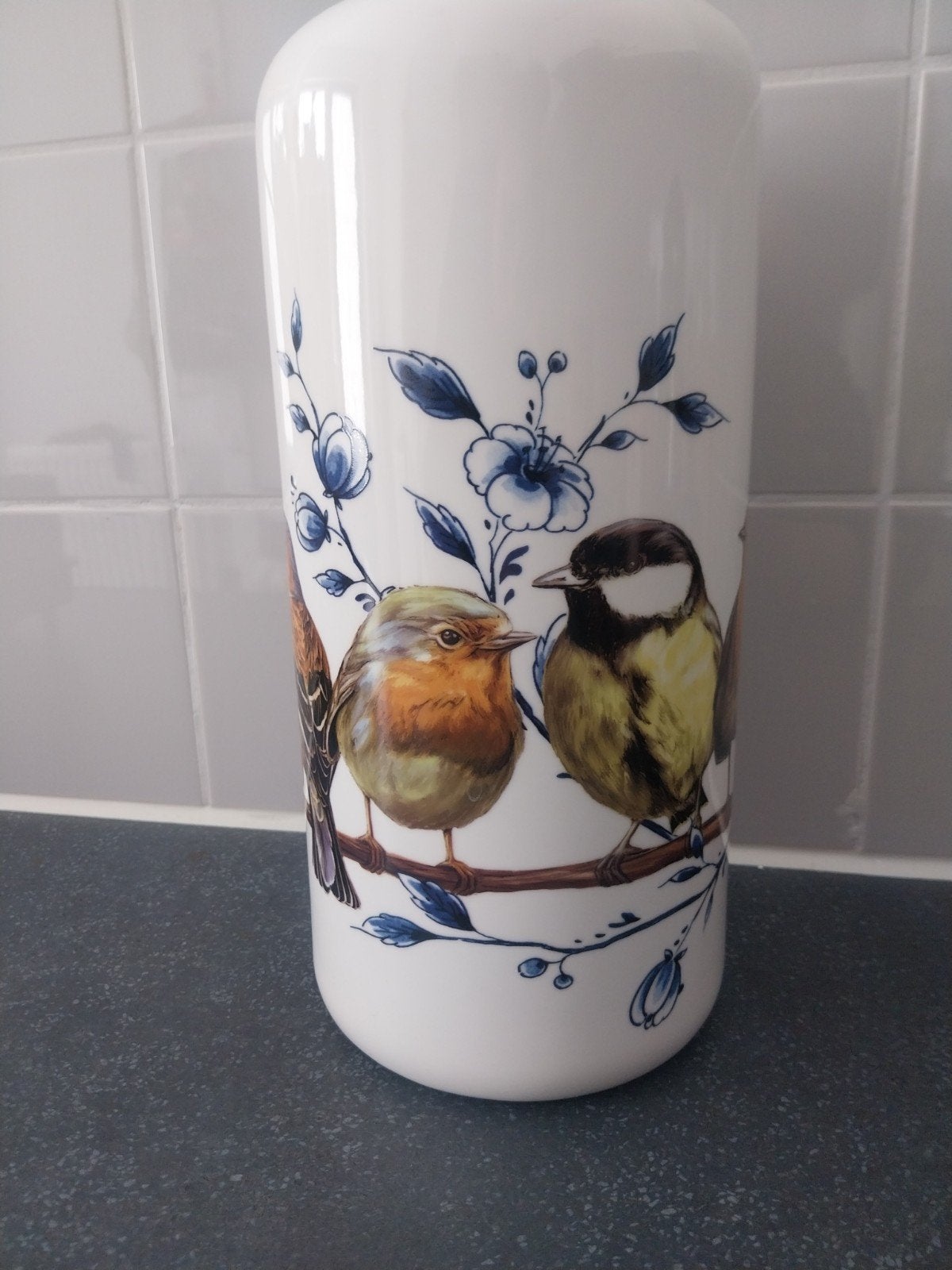 Heinen delfts blauw vaas 31 cm hoog, Ophalen, Nieuw, Aardewerk, Overige stijlen