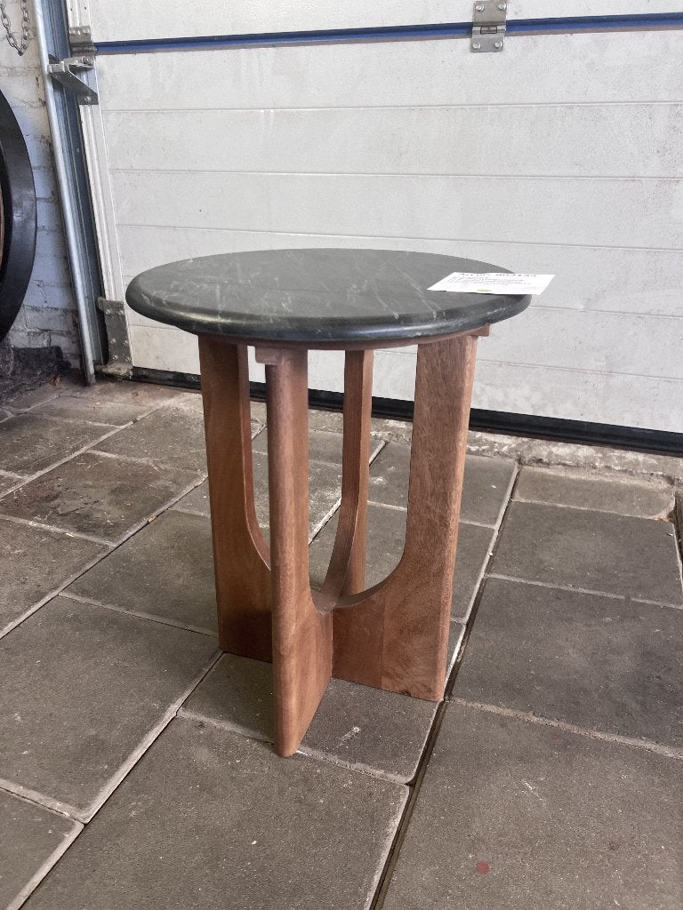 Raw Materials Bijzettafel Brunei Marmer Zwart | Van €249, nu, 45 tot 60 cm, Minder dan 55 cm, Raw Materials, Raw Materials