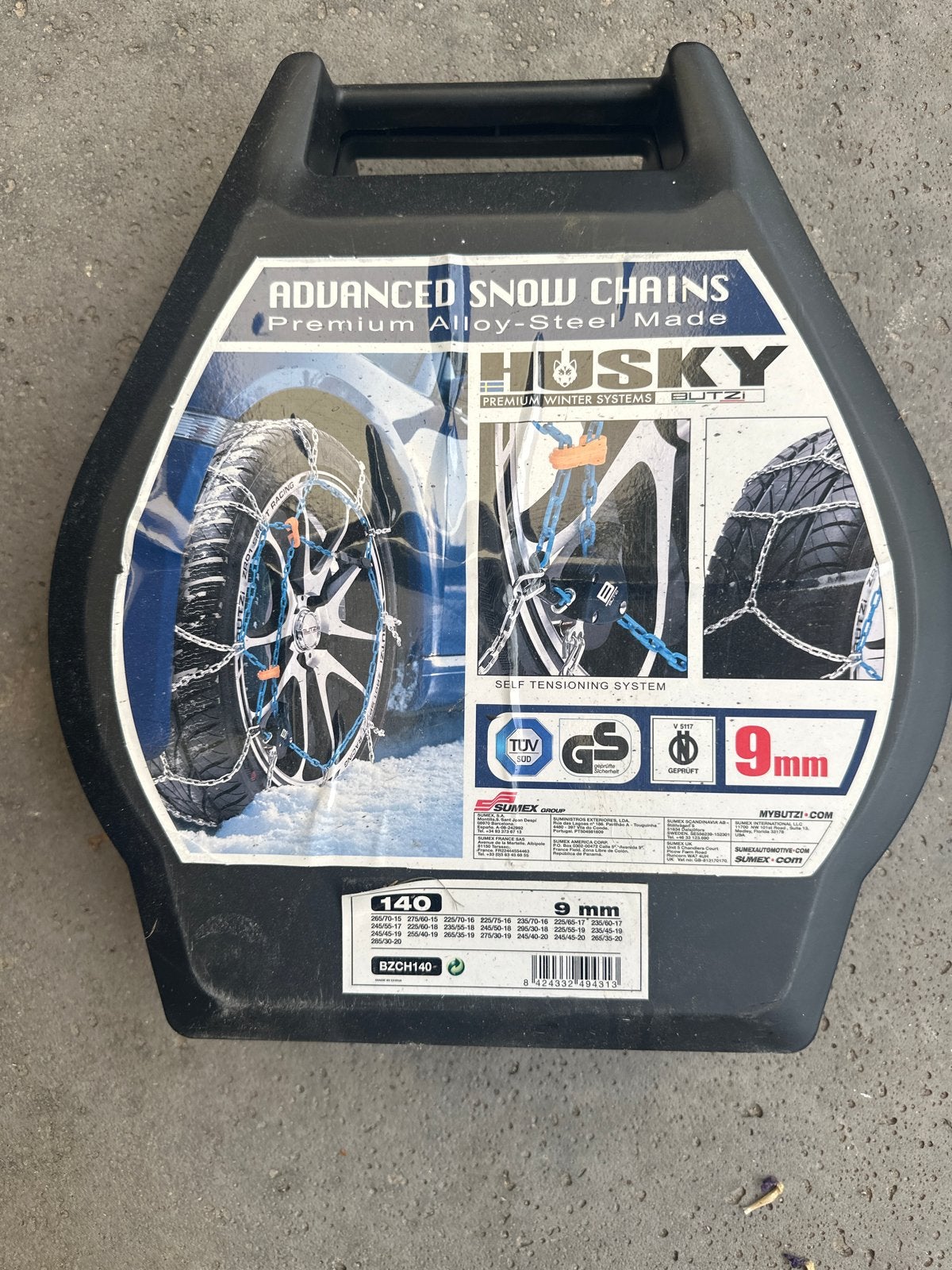 Husky Sneeuwkettingen 9mm - Maat 140, Ophalen, Gebruikt