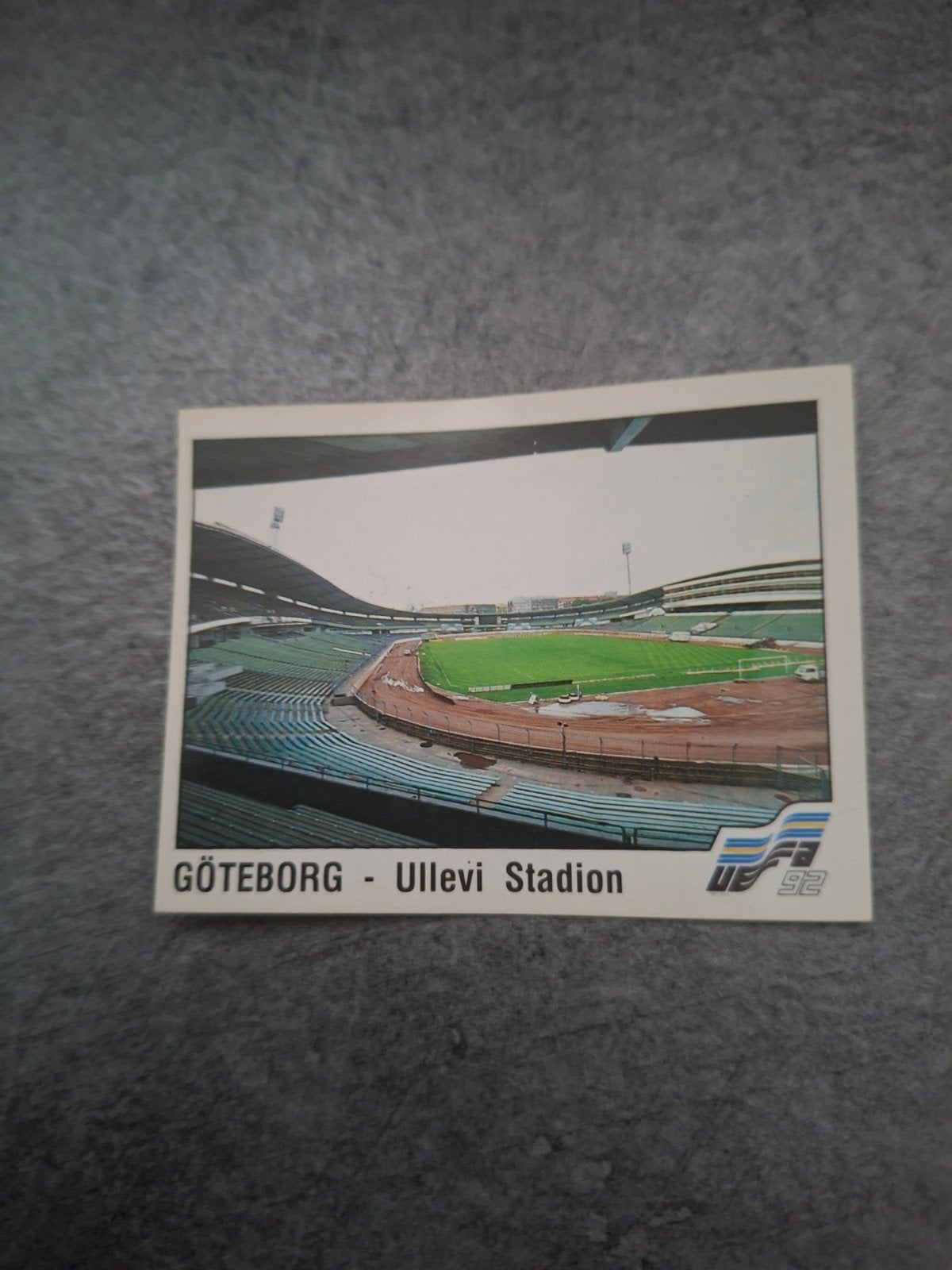 Panini sticker Euro 92 Zweden. Speelstadion EK Goteborg., Ophalen of Verzenden, Zo goed als nieuw, Sticker