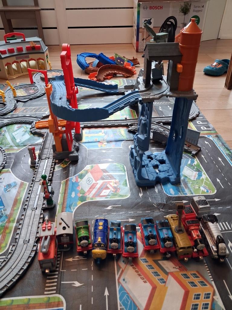 Grote Thomas de Stoomlocomotief Treinset met veel treinen, Kinderen en Baby's, Speelgoed | Speelgoedvoertuigen, Ophalen, Gebruikt