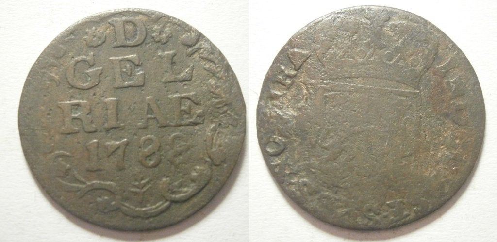09] Gelderland Duit 1788, Ophalen of Verzenden, Vóór koninkrijk, 1 cent, Losse munt