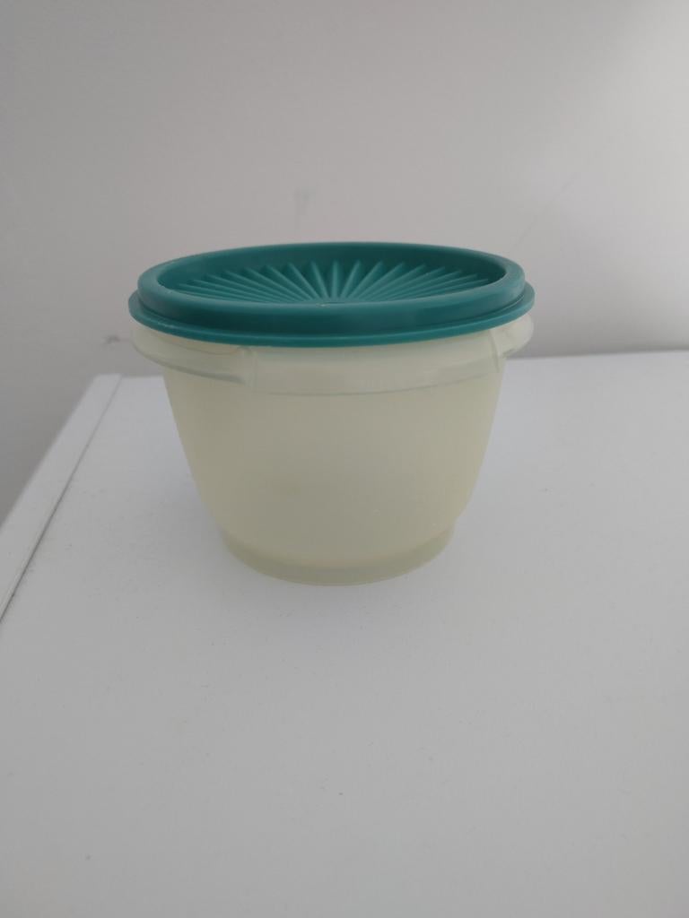 Vintage zonnetjestupperware, Huis en Inrichting, Keuken | Tupperware, Ophalen of Verzenden, Zo goed als nieuw, Groen, Bak of Kom