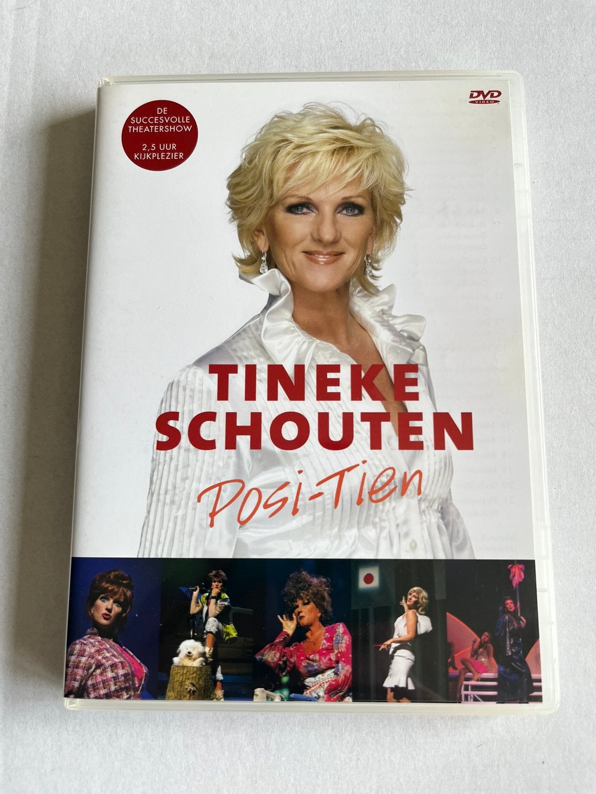 Tineke Schouten - Posi-Tien DVD, Cd's en Dvd's, Stand-up of Theatershow, Gebruikt, Tineke Schouten, Alle leeftijden