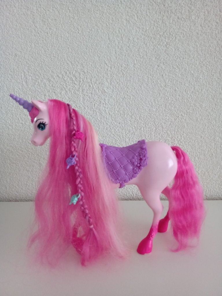 Barbie Endless Hair Kingdom Unicorn (Eenhoorn) DHC38, Ophalen of Verzenden, Gebruikt, Overige typen