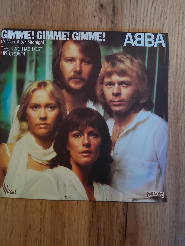 Abba 7 inch gimme gimme gimme, Cd's en Dvd's, Vinyl Singles, Ophalen of Verzenden, Zo goed als nieuw, Pop