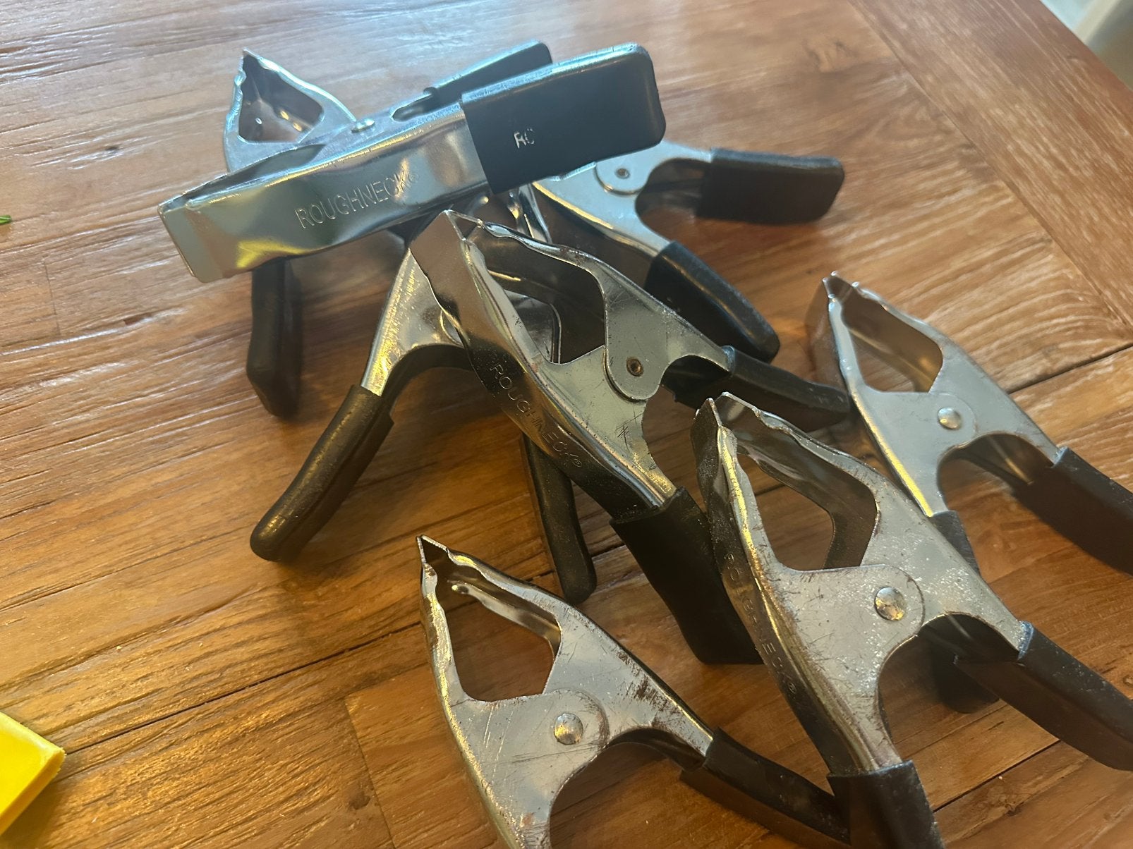 8x Roughneck metalen veerklem - zeilklem, Ophalen of Verzenden, Gebruikt