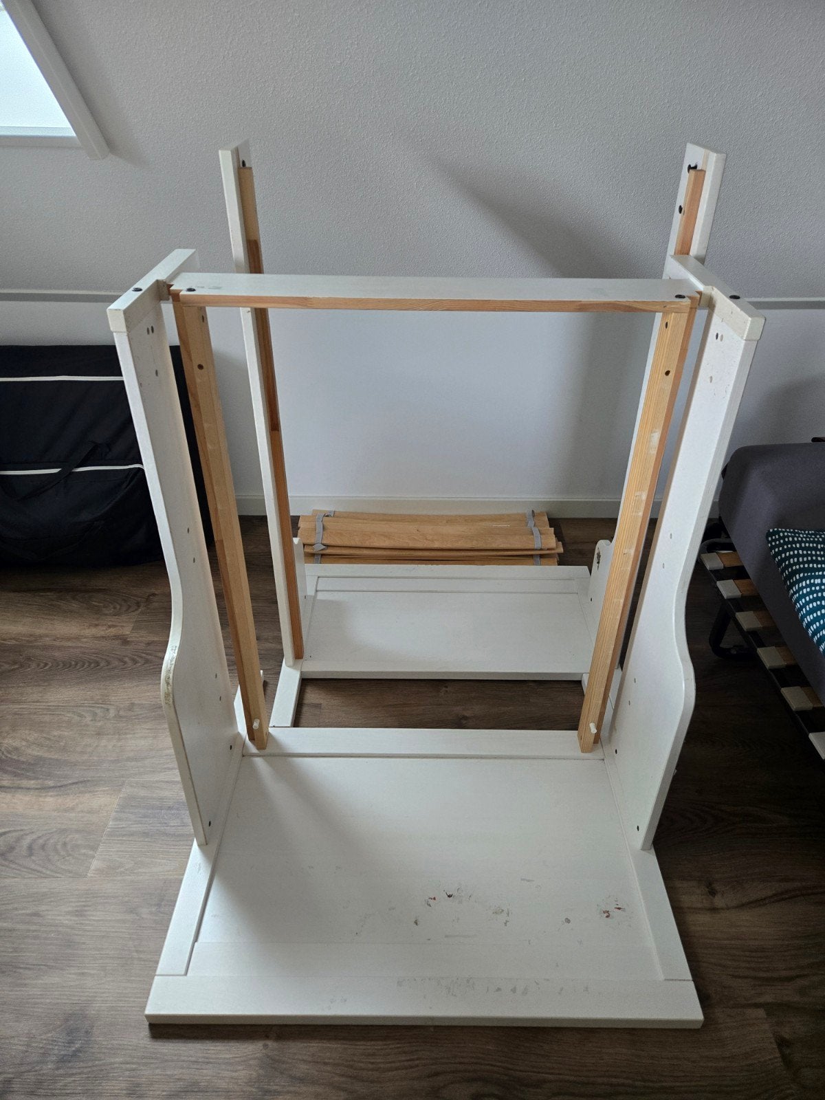 IKEA Meegroeibed - Wit GRATIS, Ophalen, Gebruikt, 70 tot 85 cm, 140 tot 160 cm