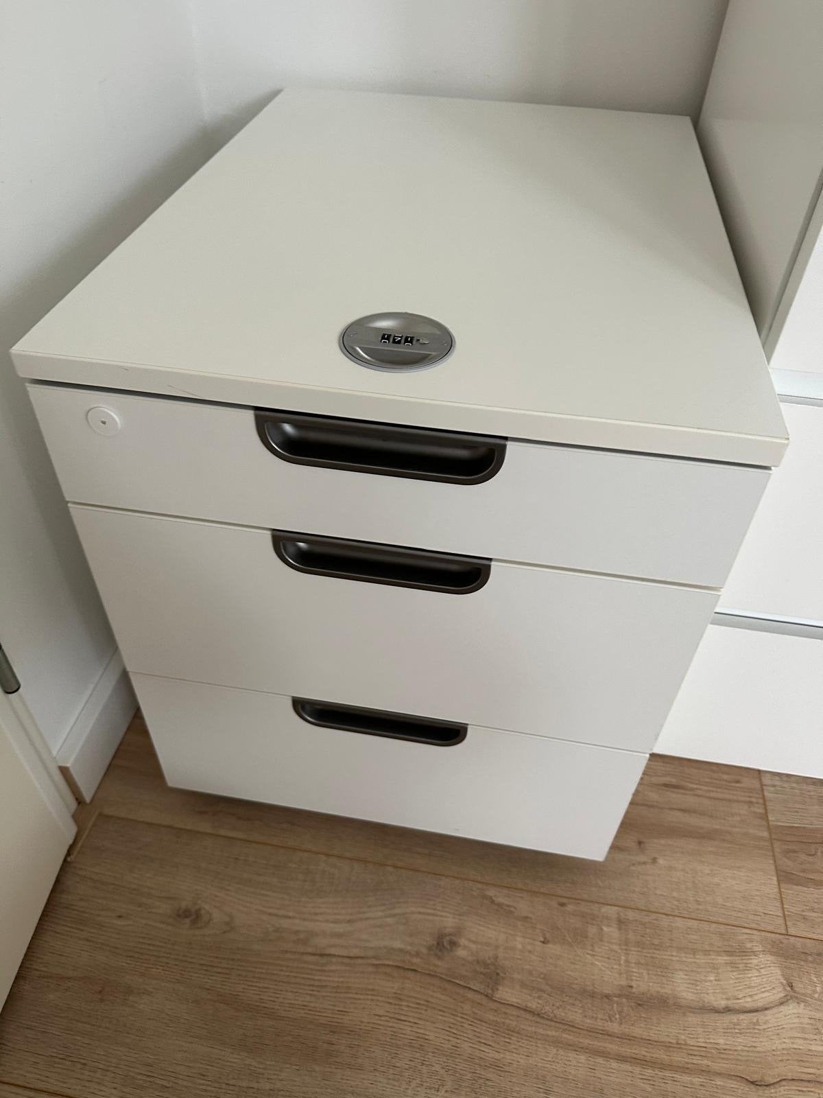 IKEA GALANT Wit ladeblok met 3 laden en softclosing, Huis en Inrichting, Kasten | Ladekasten, Ophalen, Zo goed als nieuw, 3 of 4 laden