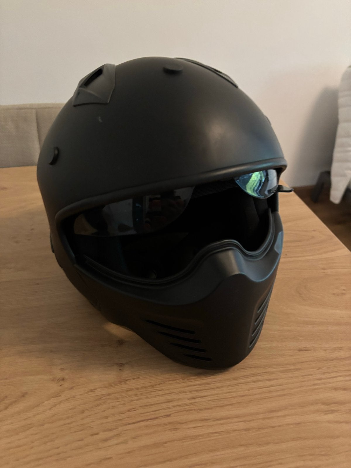 Zwarte Vito integraalhelm - Maat M, Motoren, Overige merken, M, Heren, Ophalen of Verzenden