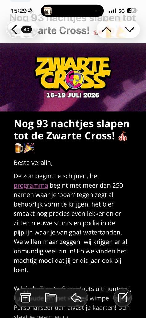 Zaterdag kaart, Zwarte cross, Eén persoon