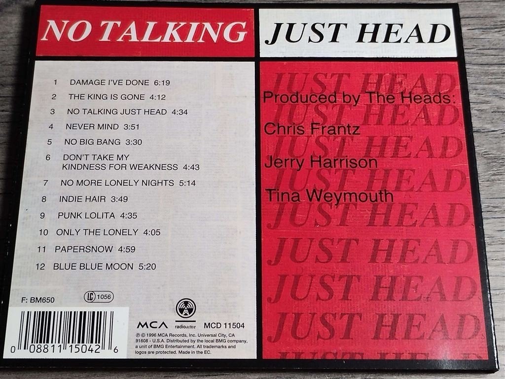 The Heads ‎- No Talking Just Head, Ophalen of Verzenden, Zo goed als nieuw