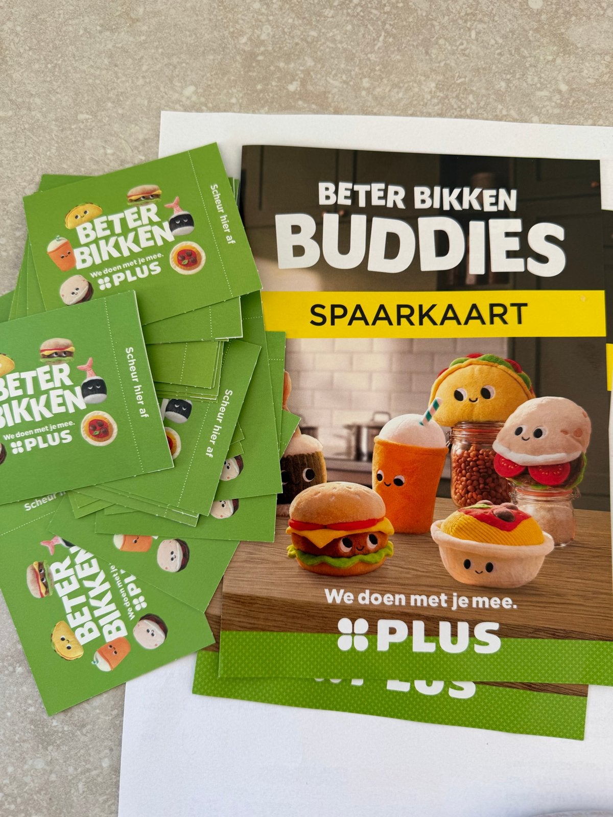 19 Plus Beter Bikken Buddies spaarzegels, Plus, Ophalen of Verzenden