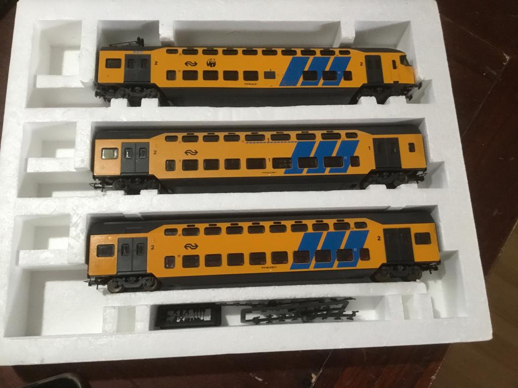 Ddm dubbeldekker set als nieuw 3delig in ovp, Hobby en Vrije tijd, Modeltreinen | H0, Gelijkstroom, Analoog, Wagon, Ophalen of Verzenden