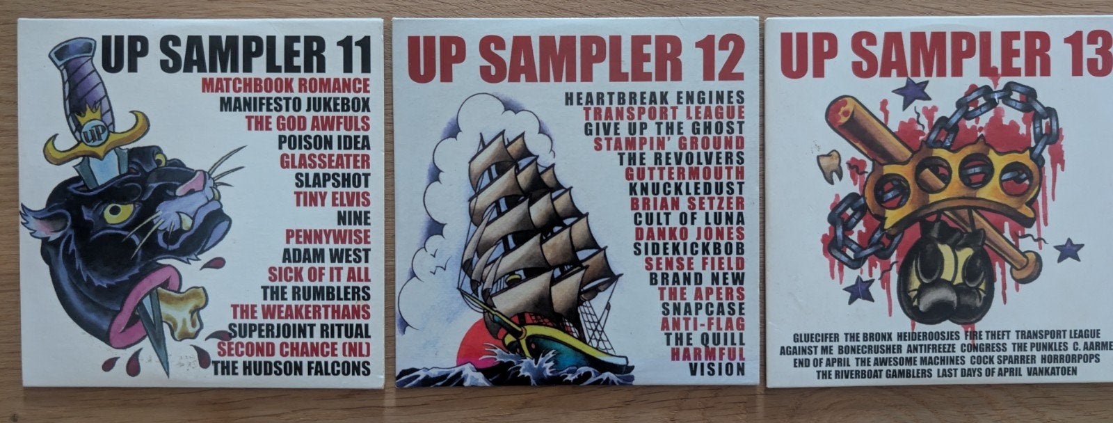 UP Sampler 11, 12 & 13 - Punk / Hardcore / Rock CD's, Ophalen of Verzenden, Zo goed als nieuw, Overige genres, Inclusief boekje