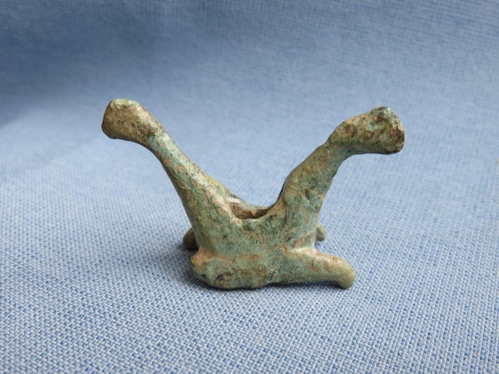 Keltisch paarden ornament in brons - 3e -1 e eeuw B.C., Ophalen of Verzenden, Brons