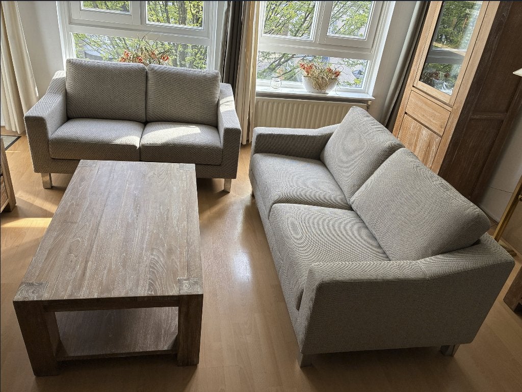 Leolux 2,5 + 2 zits bankstel, Huis en Inrichting, Ophalen, Gebruikt, 150 tot 200 cm, Tweepersoons