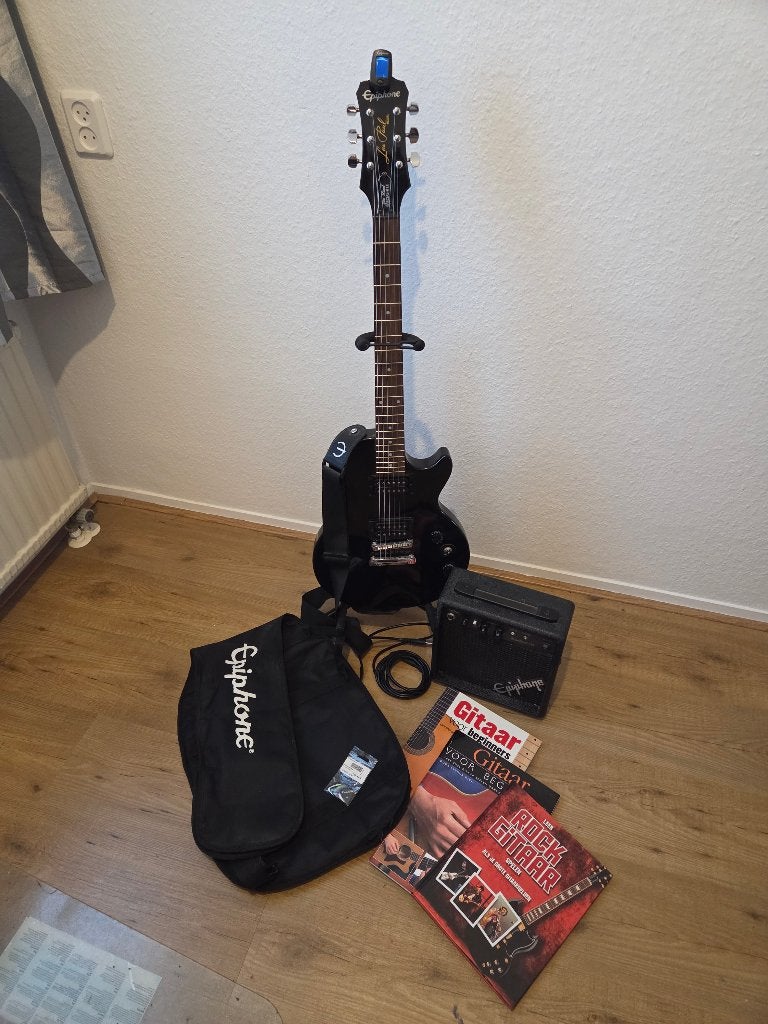 Epiphone Les Paul Player Pack Elektrische Gitaar, Als Nieuw!, Ophalen, Epiphone, Met versterker, Zo goed als nieuw